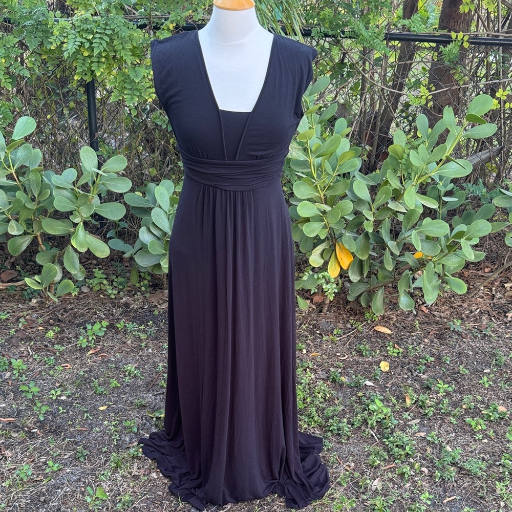 Anthropologie “Maeve” black maxi dress, size small